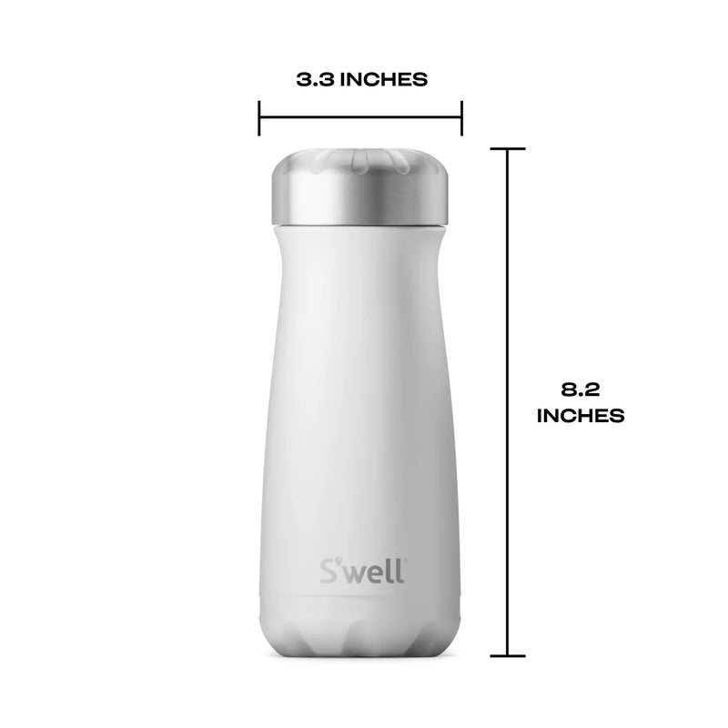 S'well Stainless Steel Traveler, 16oz, Moonstone, Triple Layered Vacuum Insulated Containers Keeps Drinks Cold for 24 Hours and Hot for 12, BPA Free, Easy Carrying On the Go - Image 4